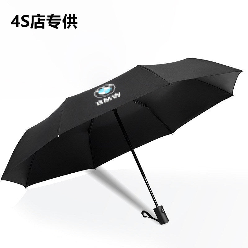 BMW Luxury Automatic Umbrella  12-Rib Windproof Long Handle Folding Umbrella