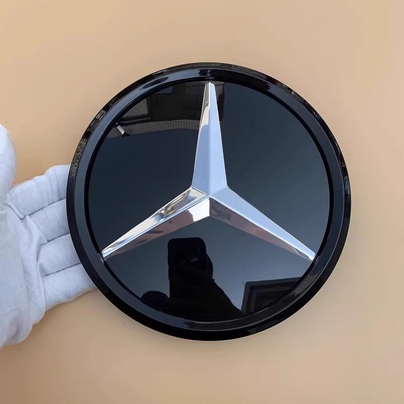 Mercedes-Benz Front Grille Star Emblem – 3D or Flat Mirror, Silver or Black