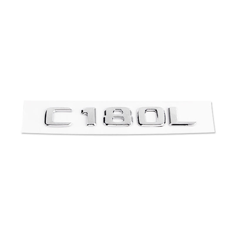 Mercedes-Benz C-Class Rear Trunk Model Letters – Chrome or Gloss Black