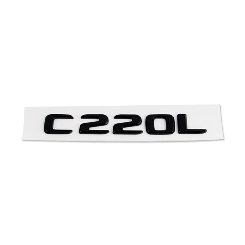 Mercedes-Benz C-Class Rear Trunk Model Letters – Chrome or Gloss Black