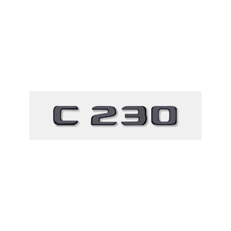 Mercedes-Benz C-Class Rear Trunk Model Letters – Chrome or Gloss Black