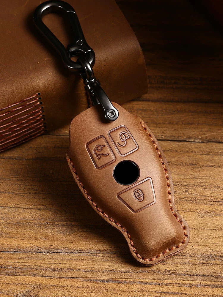 Mercedes-Benz Crazy Horse Leather Key Case – Classic Smart Key