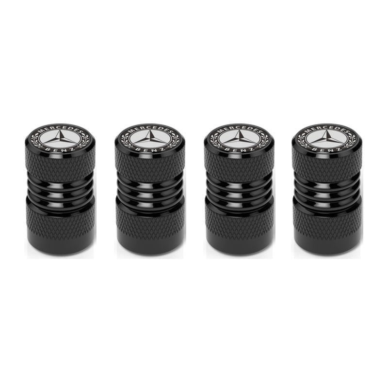 Mercedes-Benz / AMG Aluminum Tire Valve Stem Caps – Silver, Black or Red