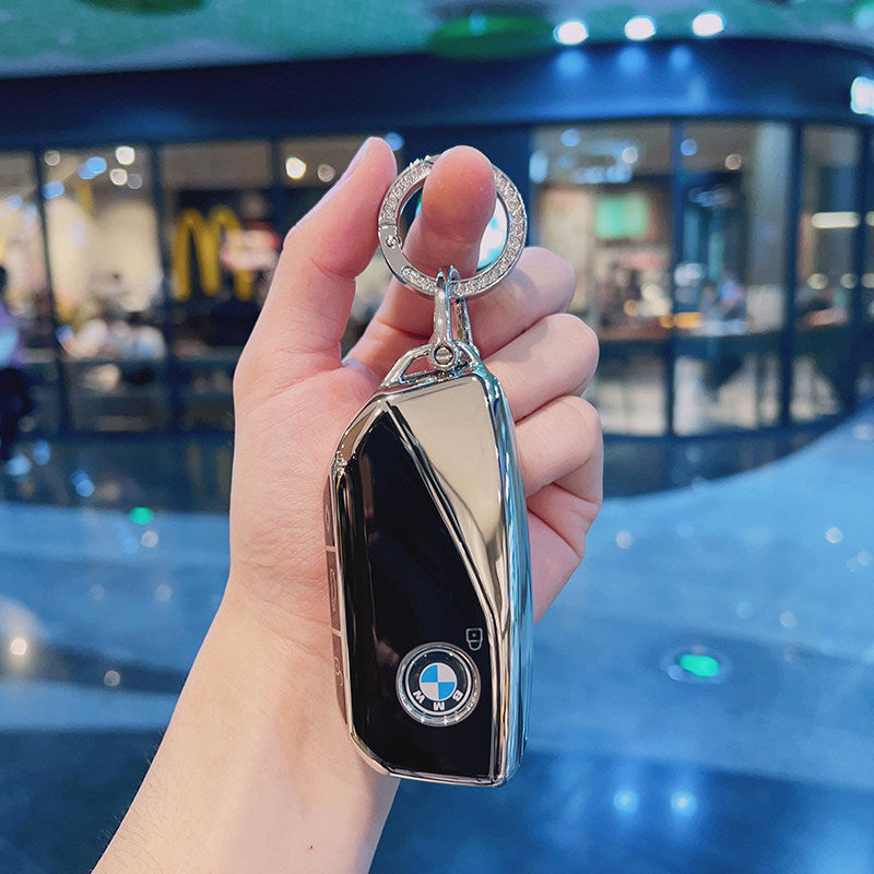 BMW 7 Series / X7 / i7 / XM Key Fob Case – New-Generation Key, Rhinestone Keychain Options