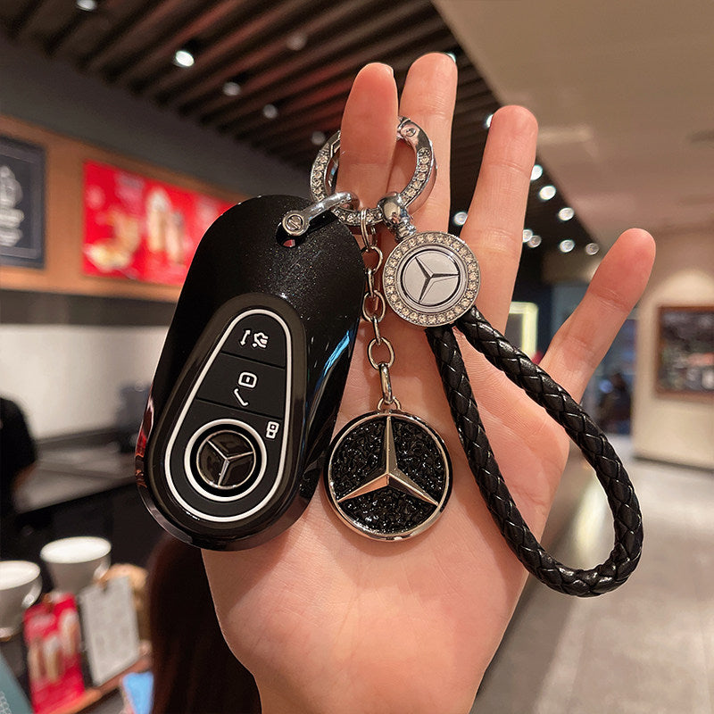 Mercedes-Benz Crystal Emblem Key Case – New Oval Smart Key