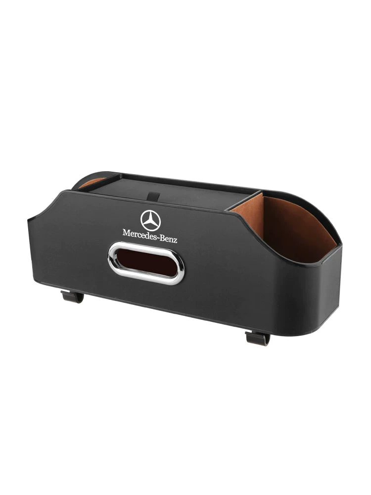 Mercedes-Benz Seat-Back Storage Box with Tissue Holder & Cup Holders