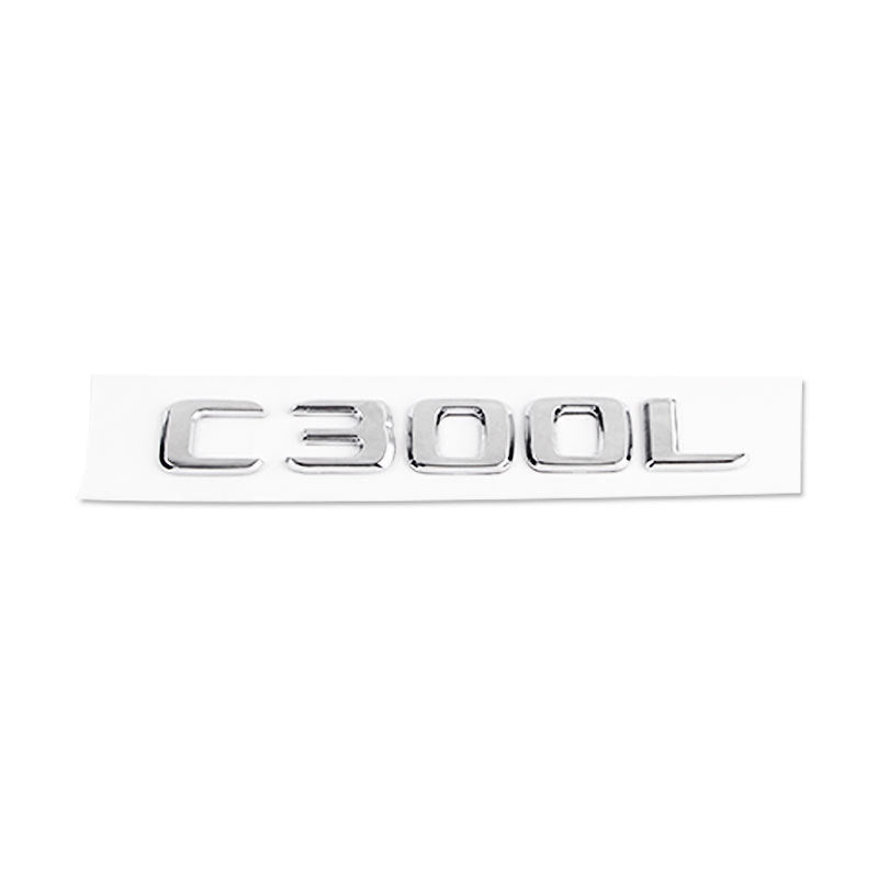 Mercedes-Benz C-Class Rear Trunk Model Letters – Chrome or Gloss Black