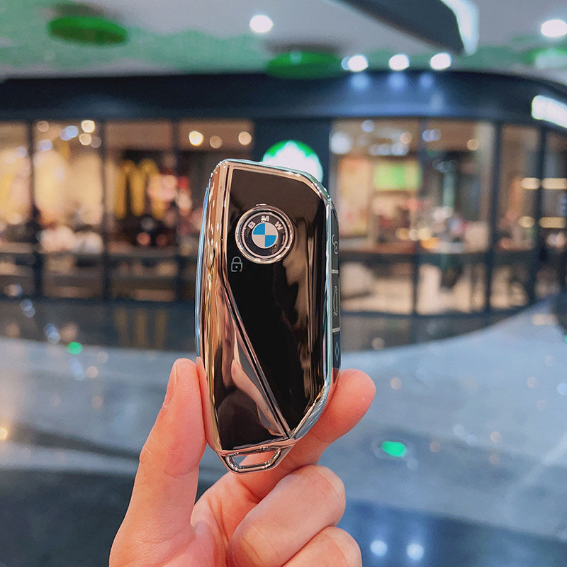 BMW 7 Series / X7 / i7 / XM Key Fob Case – New-Generation Key, Rhinestone Keychain Options