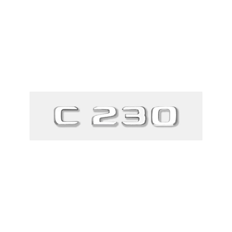 Mercedes-Benz C-Class Rear Trunk Model Letters – Chrome or Gloss Black