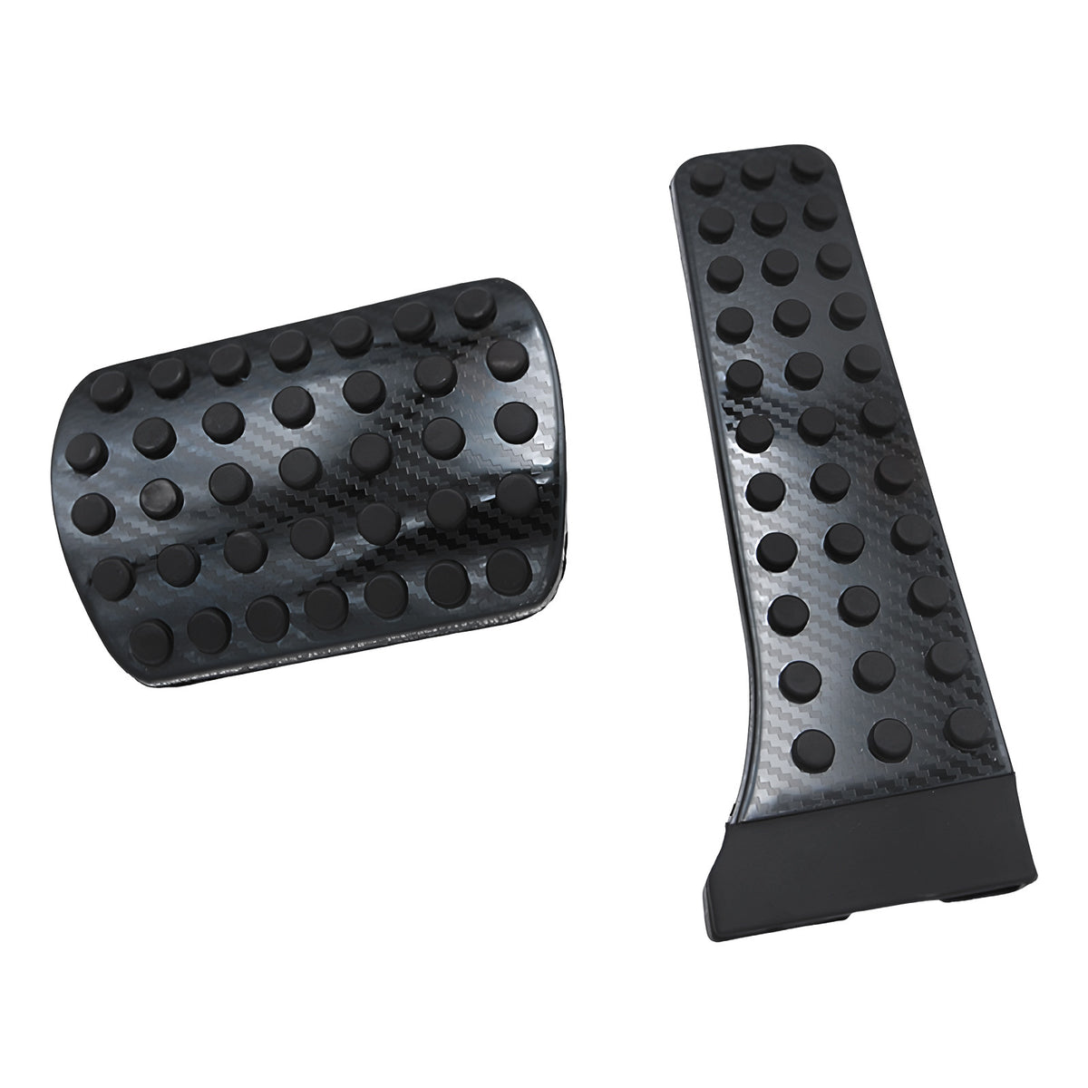 Mercedes-Benz Carbon Fiber Look Gas & Brake Pedal Covers – No Drilling, C / E / S-Class, GLC, GLE, EQ