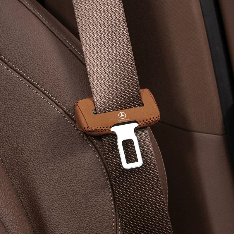 Mercedes-Benz Suede Seat Belt Buckle Cover – Front or Rear Set