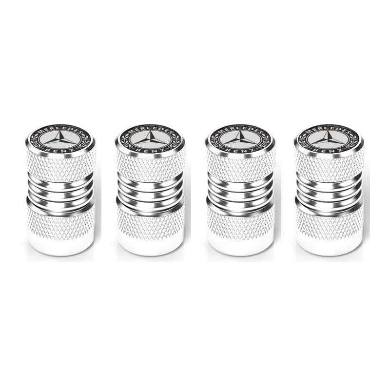 Mercedes-Benz / AMG Aluminum Tire Valve Stem Caps – Silver, Black or Red