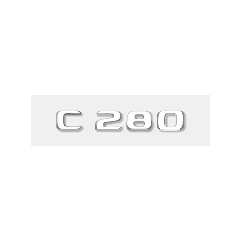 Mercedes-Benz C-Class Rear Trunk Model Letters – Chrome or Gloss Black