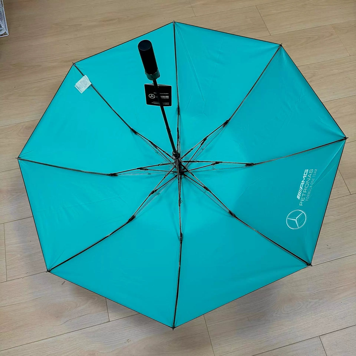 Mercedes-Benz original factory umbrella 8-rib automatic folding black coating sun protection umbrella, Mercedes-Benz 4S dealership car logo