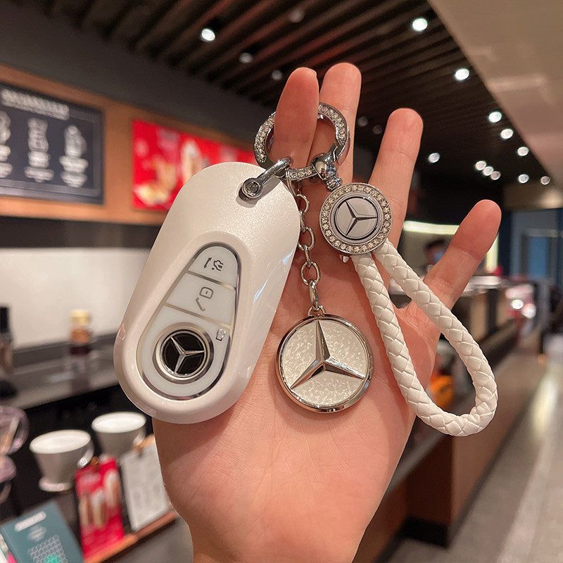Mercedes-Benz Crystal Emblem Key Case – New Oval Smart Key