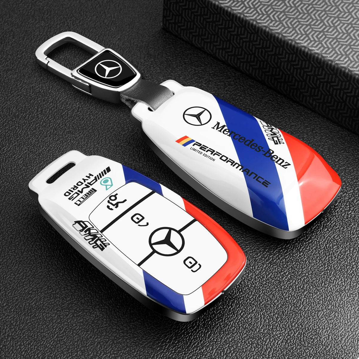 Mercedes-AMG Performance Tricolor Key Case – Rectangular Smart Key