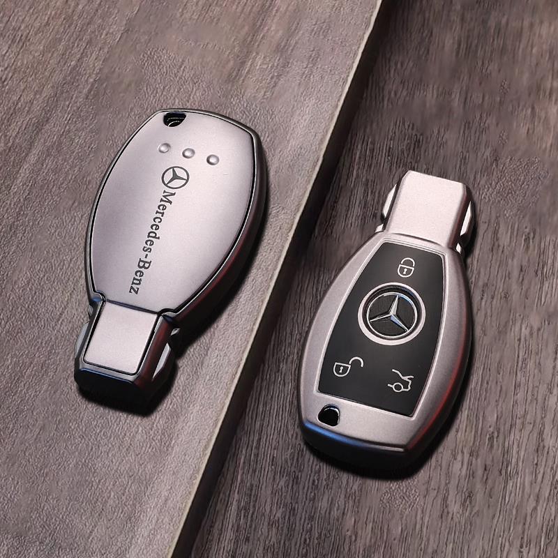 Mercedes-Benz Gradient Alloy Key Case with Logo Strap – Classic Smart Key