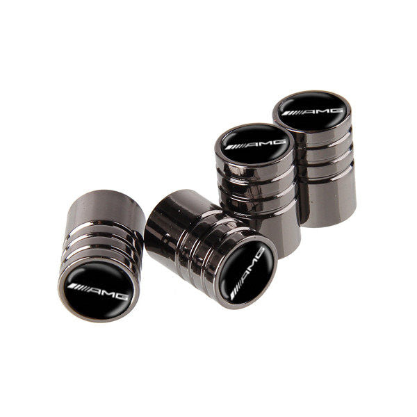 Mercedes-Benz Chrome Tire Valve Stem Caps – 5 Logo Designs, Set of 4