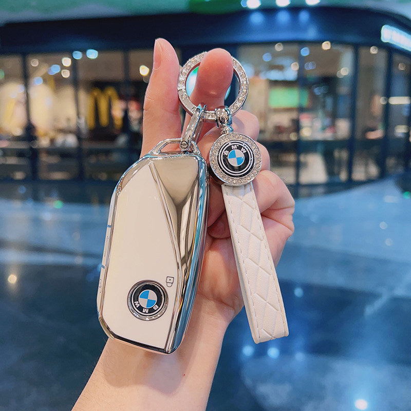 BMW 7 Series / X7 / i7 / XM Key Fob Case – New-Generation Key, Rhinestone Keychain Options
