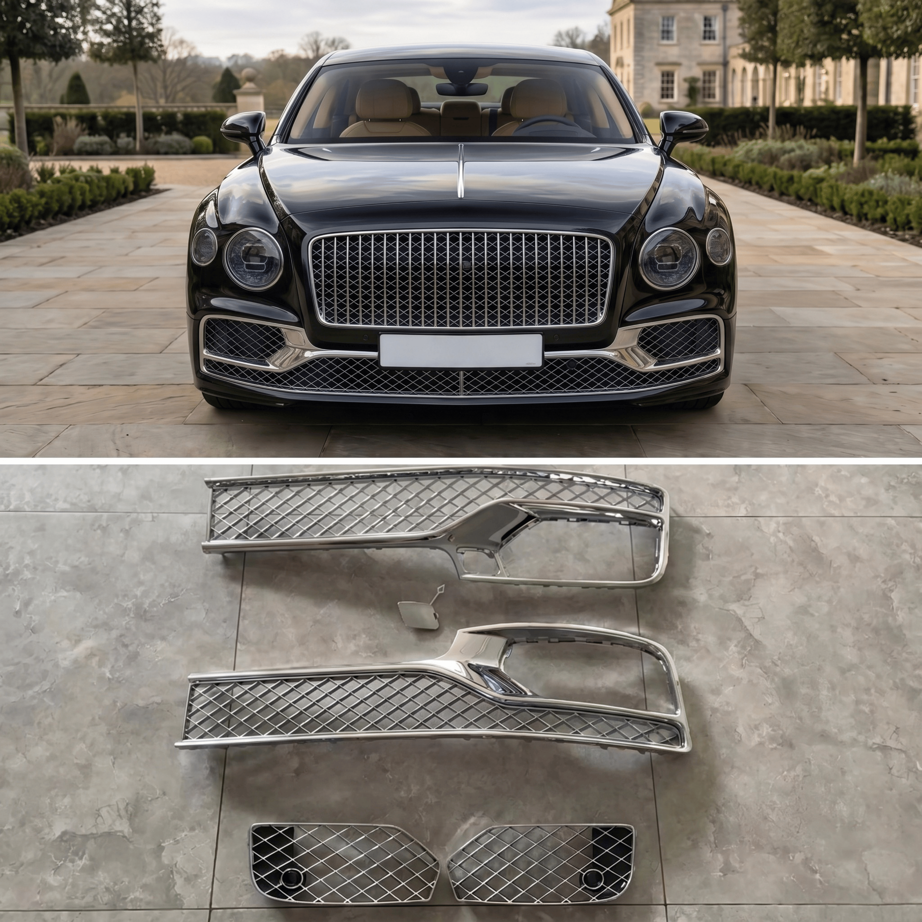 Bentley Flying Spur (2005–2019) Upgrade to 2020 Style Body Kit – Full Front & Rear Conversion Kit