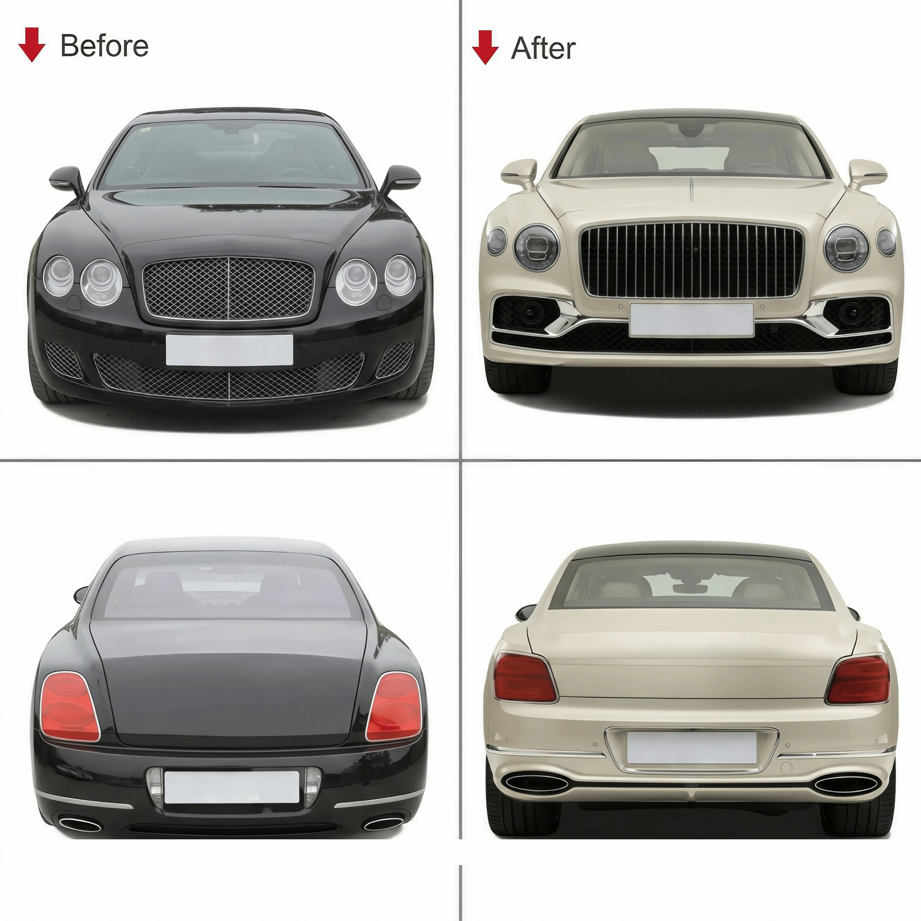 Bentley Flying Spur (2005–2019) Upgrade to 2020 Style Body Kit – Full Front & Rear Conversion Kit