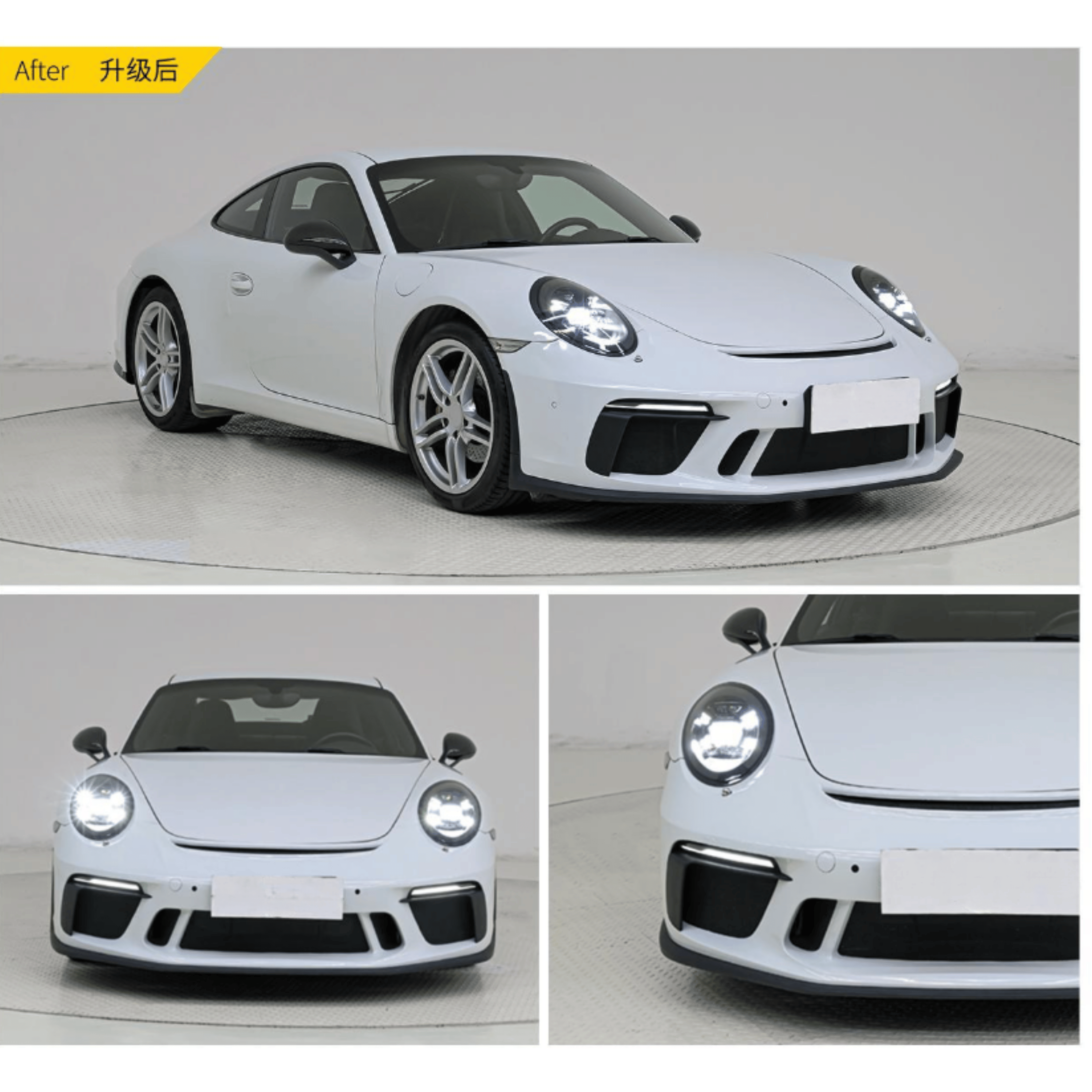 Porsche 911 991 to 991.2 GT3 Style Front Bumper Upgrade Kit (2012–2019)