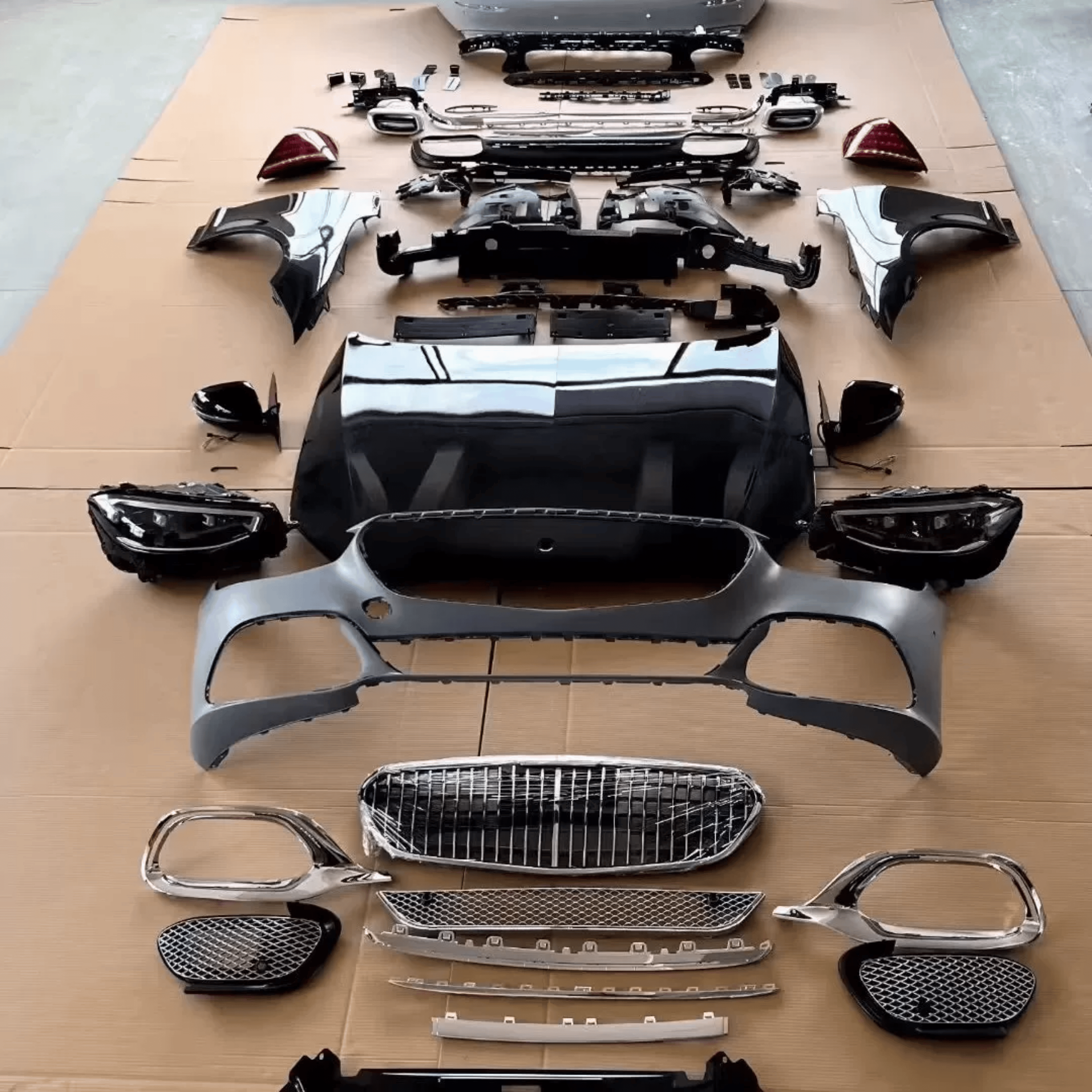 Maybach S680 Style Body Kit for Mercedes-Benz S-Class W221 (2008–2013) – W223 Full Conversion Upgrade | UMPARTS