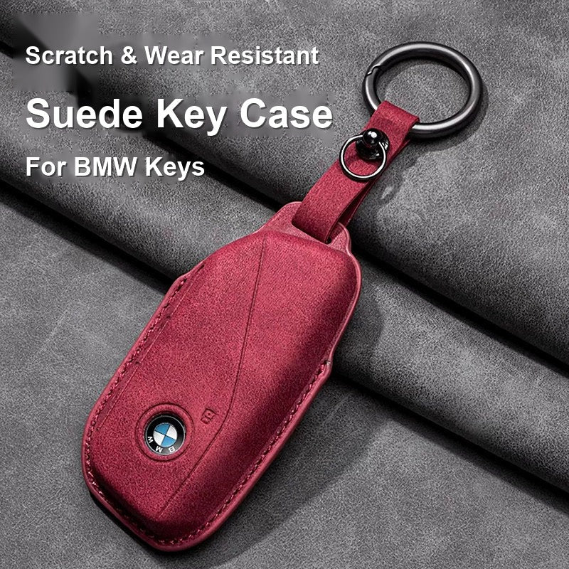 BMW suede key case