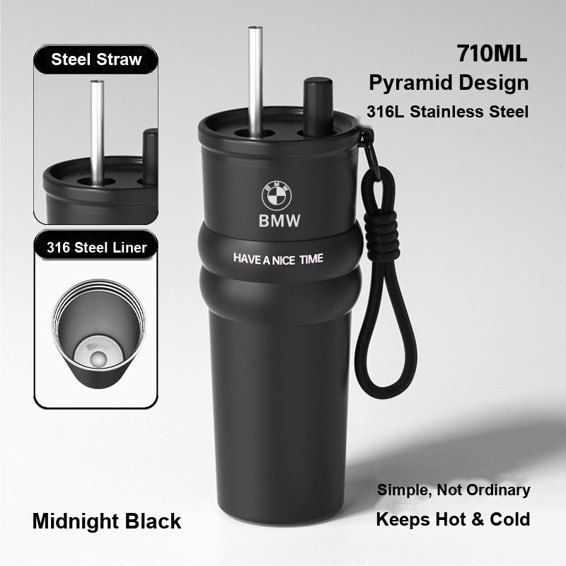 BMW tumbler - Black - Stainless steel liner