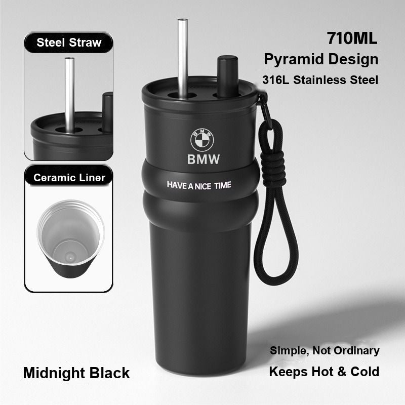 BMW tumbler - Black - Ceramic liner