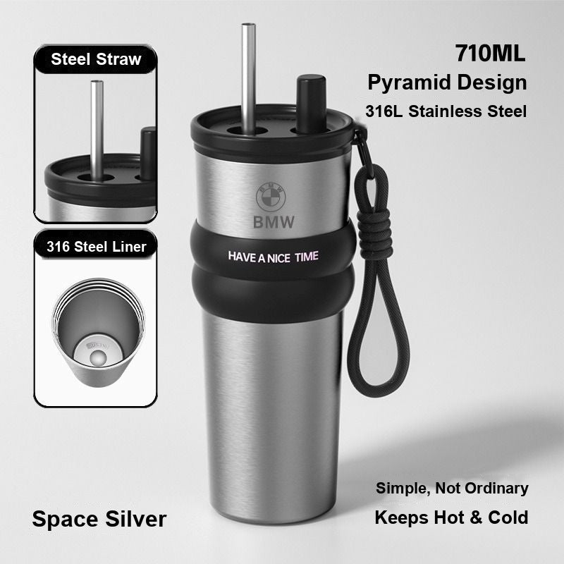BMW tumbler - Silver - Stainless steel liner