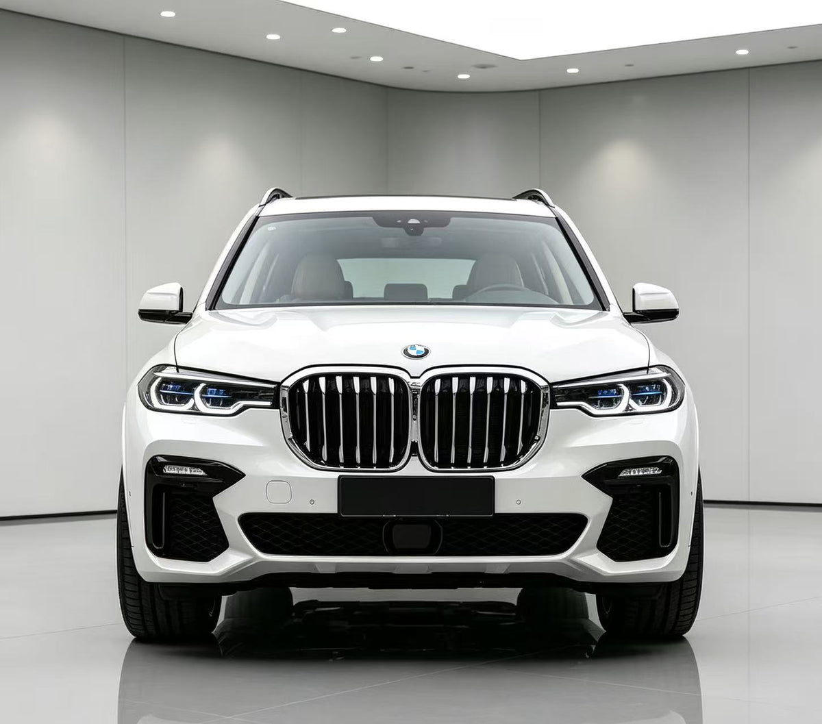 BMW X7 G07 (2019–2022) M-Tech Style Body Kit – Front & Rear Bumpers, Side Skirts & Gloss Black Kidney Grille