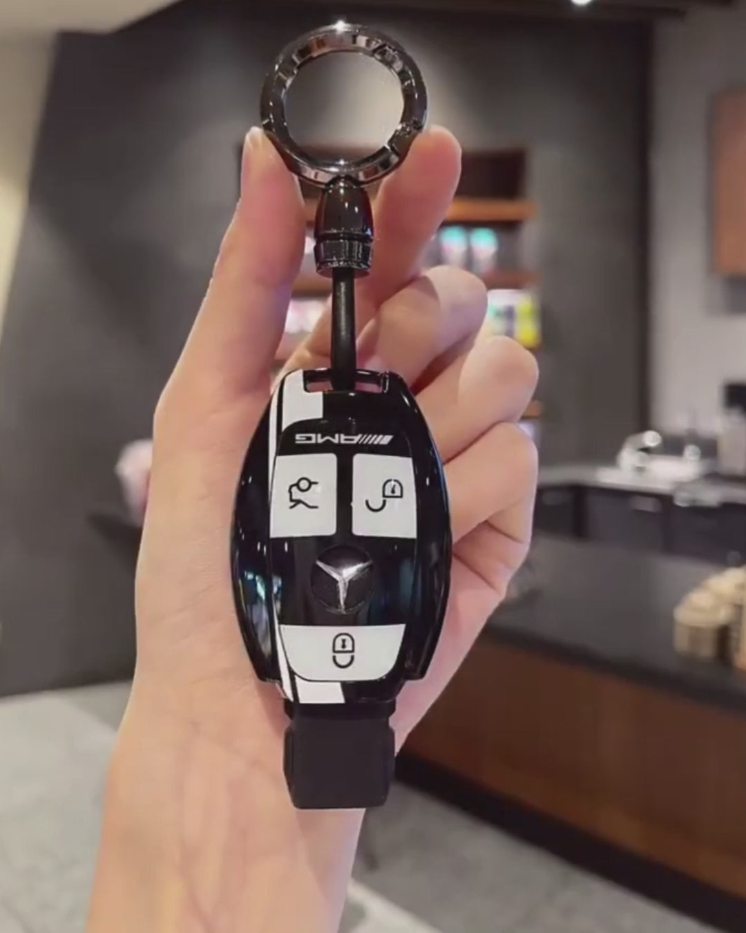 Mercedes-Benz AMG Edition 55 Black Track Key Case – Classic Smart Key