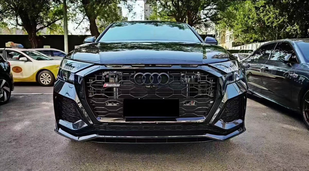Audi Q8 4M8 (2018–2023) to RSQ8 Style Body Kit – Front & Rear Bumpers, Honeycomb Grille, Diffuser & Exhaust Tips